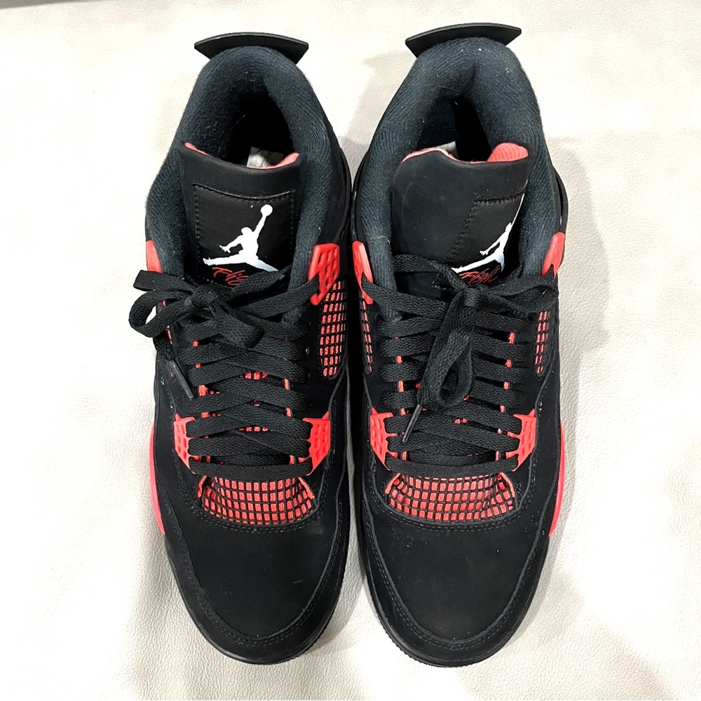 COPY - Jordan Men's Black and Red Sneakers - Picture 5 of 5